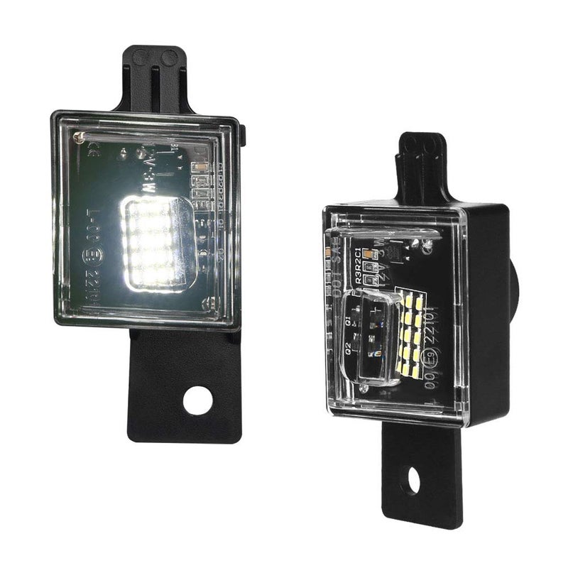 MbuyDIY مجموعة مصابيح لوحة الترخيص LED MbuyDIY متوافقة مع شيفروليه سيلفرادو 2014-2025 و GMC سييرا 15-25 وكولورادو كانيون بيك أب 6000K أبيض، عبوة من 2 - Image 1
